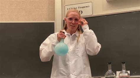 Byu chemistry demonstration with a touch of magic